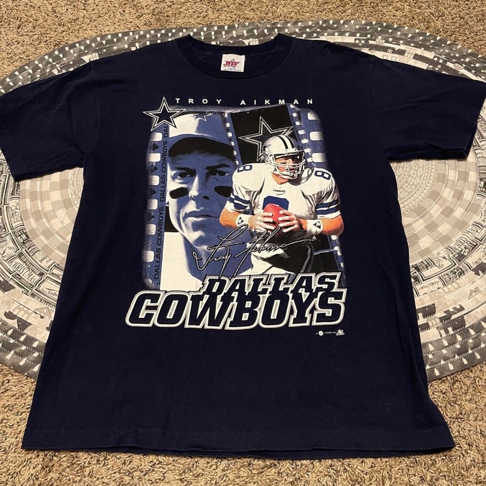 Vintage Joy Athletic Wear Dallas Cowboys Troy Aikman Graphic T